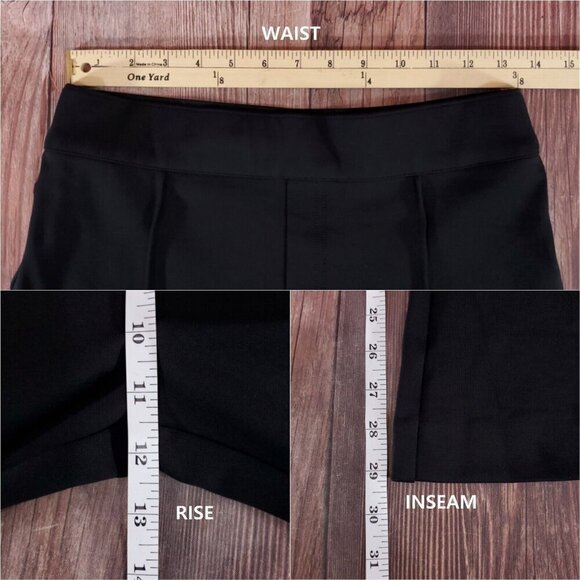 Spanx Womens Medium Petite The Perfect Pant Black Knit Ponte Hi Rise Flare - Picture 9 of 9